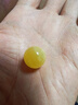 炫夏附证书天然原矿蜜蜡单珠子散珠圆珠琥珀鸡油黄白花蜜手串金刚配珠 蜜蜡珠子单颗约14mm（附证书） 实拍图