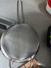 炊大皇 全身304不锈钢网漏勺26目过滤网勺细网勺面粉筛捞漏勺中号 实拍图