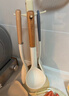 爱仕达（ASD）硅胶铲勺五件套厨具架中式铲汤勺大漏勺食物夹奶白色 RCJ05X1WG-W 实拍图