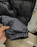 雪中飞秋冬新款时尚休闲舒适廓形男士“H”版型印花立领连帽羽绒服男 黑色|8056 L /175/96A 实拍图