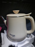 安博尔 电热水壶家用电水壶烧水壶便捷电烧水壶小型煲水壶304不锈钢小长嘴手冲咖啡壶功夫泡茶壶HB-K023B 0.8L 卡其色（304无缝内胆） 实拍图