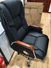 凯联（KAILIAN）真皮老板椅可躺牛皮大班椅子商务电脑椅书房家用舒适久坐办公座椅 贵族黑+搁脚 纳帕皮 实拍图