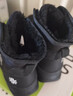 雪中飞雪地靴男女款冬季加绒保暖东北加厚旋钮扣外穿大棉鞋 炫酷黑 38 实拍图