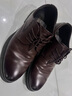 回力官方皮鞋男2026春季新款正装鞋商务男鞋工作鞋子男 棕色 43 实拍图