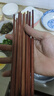 双枪进口福禄花梨木筷子 家用高档木筷 天然抗菌防霉套装 10双装 实拍图