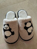 猪爸爸儿童棉拖鞋男童室内家居防滑女宝宝秋冬2024新款保暖拖鞋黑白250 实拍图