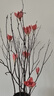 美学黑客真树枝干枝山捻枝玉兰花束客厅摆设干花花束真花插花家居室内装饰 玉兰花红色三支不含花瓶 实拍图