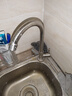 九牧王世家304不锈钢厨房水龙头卫生间冷热水头防溅洗菜盆单冷脸盆水槽 加厚304不锈钢大弯单冷 实拍图