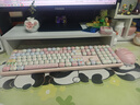 AKKO【粉色键鼠套装】猪猪派对有线/蓝牙/无线三模机械键盘女生高颜值可爱游戏键盘&安琪猫猫鼠标双模 实拍图