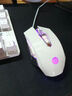 惠普（HP）M220游戏鼠标USB有线鼠标自定义宏驱动2400DPI吃鸡LOL鼠标电竞游戏鼠标 黑色 四色混光 静音版 实拍图