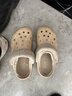 卡骆驰（CROCS）秋冬洞洞鞋贝雅暖绒暖棉休闲一脚蹬花园鞋|206633 冬日白-11S (建议买大一码) 39 (240mm) 实拍图