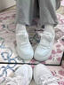 回力小白鞋女款2025新款秋冬爆款鞋子女鞋配裙子百搭运动厚底板鞋 白色 脚胖脚宽拍大一码 【4厘米超轻底】 37 实拍图