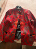 俞兆林中老年女装新年红色奶奶装外套妈妈唐装老年人衣服 Y51D093 实拍图