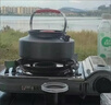 原始人 露营炊具户外锅具装备便携野外野营套锅用品 1.1L烧水壶（配收纳袋） 实拍图