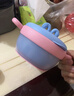 COOKSS婴儿辅食碗恒温注水保温碗316不锈钢宝宝婴幼儿吃饭儿童餐具浅蓝 实拍图