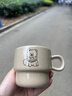 马克杯ins风萨摩叠叠学生牛奶杯可爱大容量喝水杯家用陶瓷杯 咖色小狗摩叠叠杯 实拍图