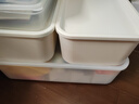 爱丽思（IRIS） 收纳盒桌面塑料收纳箱化妆品内衣物整理玩具盒爱丽丝桌面储物盒 【中号】 白色 有盖 实拍图