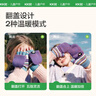 Kocotreekk树儿童手套加厚保暖半指手套男女童翻盖两用写字手套彩虹藤萝紫 实拍图