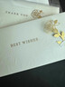 天色玫瑰书签贺卡高级感谢卡片新年情人节礼物生日手写明信片伴手礼 教师节TS-6123 Best wishes银色 实拍图