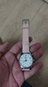 伯恩（BOARRNE）初中学生高中生手表学生男女 中考高考试公务员专用夜光静音手表 雅白盘 粉色带女表（无历） 实拍图