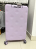 不莱玫行李箱女拉杆箱男旅行箱大容量学生托运密码箱子22英寸plus 紫色 实拍图