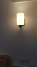 美式壁灯卧室床头灯现代简约led楼梯过道单头阳台书房宾馆墙壁灯 C01-金色-单头-纯白【玻璃】 LED三色光-无开关 实拍图