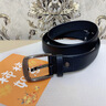 金利来（Goldlion）皮带男士真皮针扣新款潮流头层牛皮高档品牌商务休闲百搭裤腰带男 枪色扣头-黑色带身 115cm 实拍图