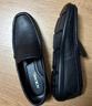 奥康品牌男鞋新品英伦豆豆鞋男真皮软底懒人一脚蹬休闲皮鞋透气 黑色单鞋 37 实拍图