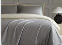 MIDO HOUSE铭都100支四件套纯棉床上用品100%全棉床单被套A类高端轻奢高级感被罩200x230cm格雷灰 实拍图