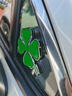 浮生 汽车个性金属幸运守护四叶草车标侧标四叶草改装车贴车身装饰贴 四叶草金属车标 大号 实拍图