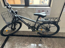 凤凰上海凤凰山地车自行车男士女式学生成人变速宽胎越野公路赛单车 【钢架/全套竞速轴承】条轮浅灰 26寸24速【建议身高158-188cm】 实拍图