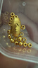 洲足金999金珠黄金小金珠金豆古法金珠DIY配件散珠隔珠路路通转运珠 3mm金珠  合单满 0.16g 包邮 多颗混发约0.04g 实拍图