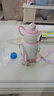 【礼物】智能保温杯宝宝吸管水壶耐磨耐用大容量学生专用水杯 粉色猫咪500ml-智能盖 实拍图