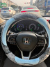 卡客（Karcle）汽车方向盘套冬季毛绒男女冬天短毛毛保暖加热把套方向盘保护套 蒂芙尼蓝-中号圆型 实拍图