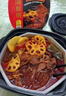 海底捞自热火锅 方便速食免煮速食露营出游零食 麻辣嫩牛火锅435g 实拍图