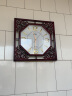 康巴丝(Compas)挂钟创意客厅石英钟表中式仿古工艺钟古典时尚电子时钟表挂墙 2525红木 实拍图