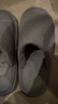 merdor冬季棉拖鞋男士室内家居保暖防滑居家用情侣毛绒地板棉拖鞋女秋冬 灰色 44-45 实拍图