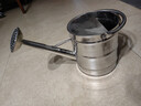 不锈钢洒水壶浇菜家用浇花水壶大容量农用大号淋菜铁皮洒水桶喷花 不锈钢 8升 装水约15斤（圆把手） 实拍图