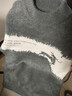 啄木鸟毛衣男秋冬季羊线衣毛衫男士半高领加绒加厚保暖冬款打底衣服男装 0860灰色 2XL (140-160斤) 实拍图