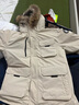京东京造【进口极寒95鹅绒服】羽绒服男外套女冬季新款中长款 燕麦卡 2XL 实拍图