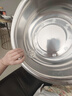不锈钢盆家用商用加深斗盆洗脸盆洗澡盆汤盆面盆洗脚盆洗菜盆大盆 不锈钢盆 38cm 实拍图