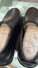 老人头（LAORENTOU）皮鞋男秋冬商务休闲鞋牛皮套脚耐滑圆头鞋 260278 黑加绒 41 实拍图
