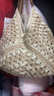 麓格立 草编包包女包海边度假沙滩编织包大容量休闲单肩包托特包情人节 草编包【米色】 实拍图