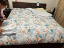 富安娜家纺纯棉床上四件套全棉床单被套双人加大床品套件1.8米床家居馆 实拍图