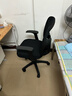 得力（deli）4900S 人体工学靠背办公椅/电脑椅/职员椅 可升降转椅舒棉坐垫 黑 实拍图