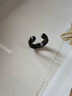QMXD黑色无耳洞耳夹男士潮钛钢嘻哈高级女单只耳钉男无耳洞男生假耳钉 黑色耳夹【一对】 实拍图