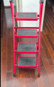 星恺梯子家用折叠梯人字梯多功能登高爬梯扶梯小梯子 TZ10六步红 实拍图