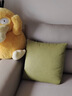 海澜之家（HLA）棉麻抱枕靠枕轻奢超柔简约靠背垫客厅靠枕套含芯纯色靠包沙发靠垫 简约 抹茶绿 枕套+枕芯【45*45cm】 实拍图