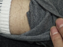 浪莎（LangSha）秋裤男100%纯棉男士棉毛裤基础保暖线裤衬裤舒适透气薄款打底裤 深灰+藏青 3XL 实拍图