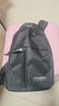 运动跑步包男休闲斜挎包手机包防泼水健身包女单肩包 黑色 实拍图
